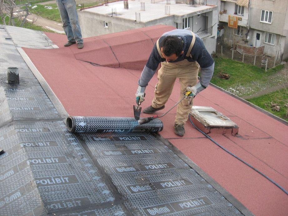 Evka-7 EPDM Kauçuk Çatı – düz çatıda arduvazlı bitümlü membran serimi